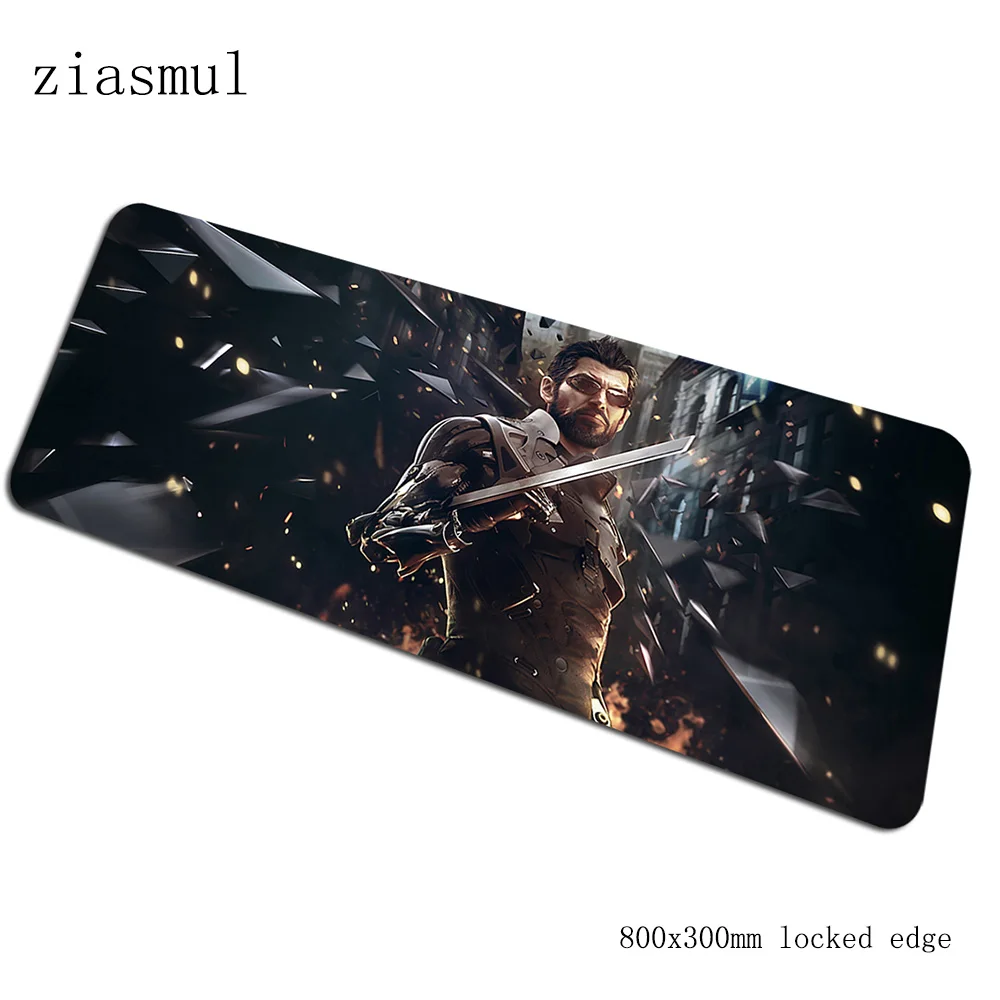 Deus Ex pad мышь locrkand компьютерная коврик для мыши 800x300x2 мм padmouse аниме высококлассный коврик для мыши эргономичный офисный коврик