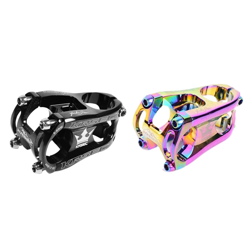 KRSEC MTB Bike Stem 31.8x50mm 7075 Aluminium Alloy CNC Ultralight Short Mountain Handlebar XC AM FR | Спорт и развлечения