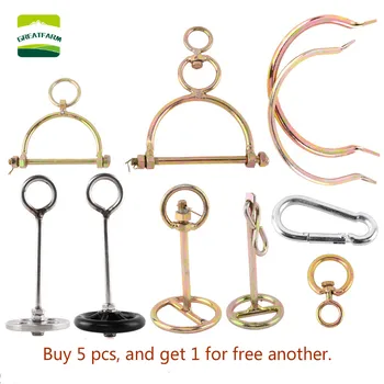 

6pcs Bull Nose Ring 304 stainless steel cattle nose ring Jacket buckle S M L Various 8 models Livestock tools 2020 hot sale vet