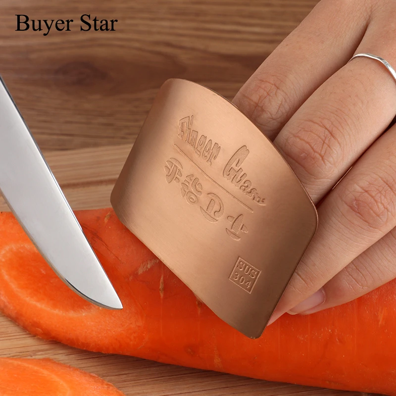 2PCS Finger Guard Protect Finger Hand Cut Hand Protector Knife Cut Protection Tool Stainless Steel Kitchen Tool Gadgets
