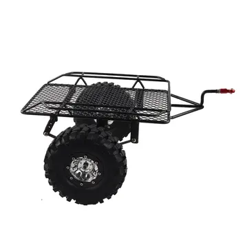 

Metal Trailer Bucket RC Simulation Climbing Car for TRX4 TRX-4 1/10 D90 SCX10 CC01 DIY Parts with 1.9 metal wheels