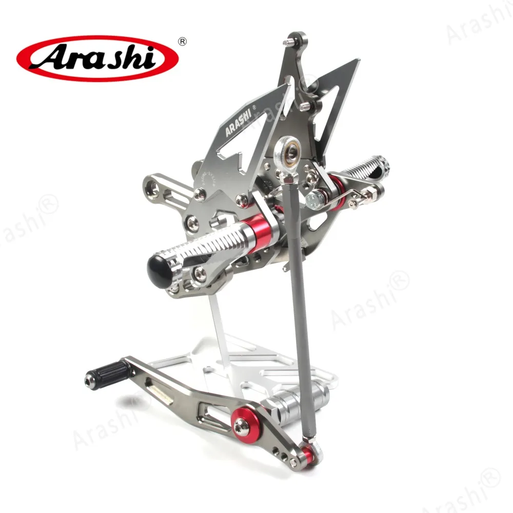 Араши ЧПУ Регулируемые подножки для YAMAHA YZF R1 2009- Rider Rearset подставка ног 2010 2011 2012 2013 Алюминий