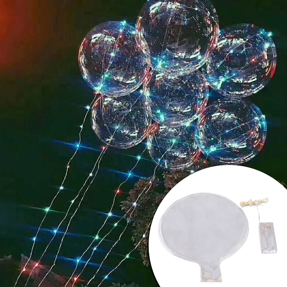 4 Set 20 Inch Luminous Led Balloons Light Balloons Party Balloons Glow