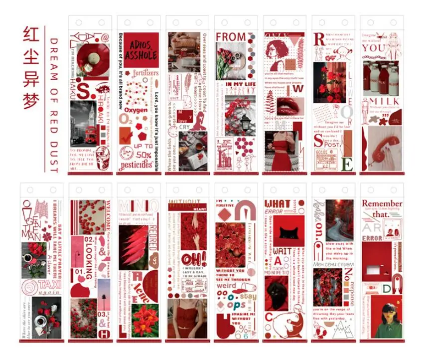 15 листов Ins наклейки книги винтажные Lomo стили дневник наклейки для Diy скрапбукинг украшения Bullet Journal канцелярские товары - Цвет: C