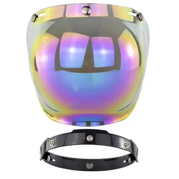 

Good New Unisex Motorcycle Windshield for Vintage Helmet for Style Helmet Jet Style Helmet Bubble Shield Visor UV 400 Protection