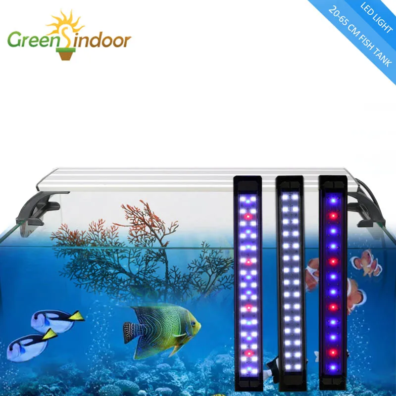 Luz LED para acuario de 20 65CM, lámpara para pecera, Luminaria para