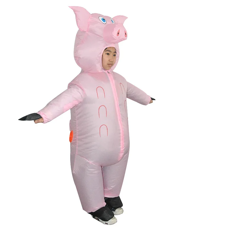 JYZCOS розовая свинья Надувной Костюм Свиньи для взрослых животных Хэллоуин Карнавал Косплей партии нарядное платье для женщин и мужчин наряд на день рождения