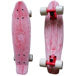 22inch Kids Mini Cruiser Skateboard Fish Board Teenagers Children's Scooter Longboard For Beginners Girls Boys Penny Skate Board
