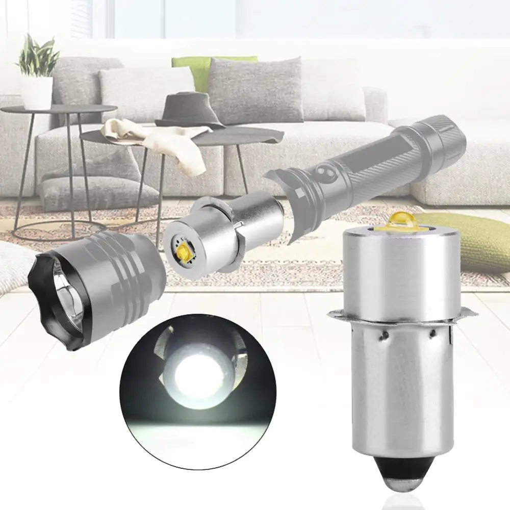 

P13.5S 1W LED Flashlight Bulb Led Bulb Replacement Flashlight Torch Light Lamp Bulb Emergency Work Light 3/4.5/6/9V