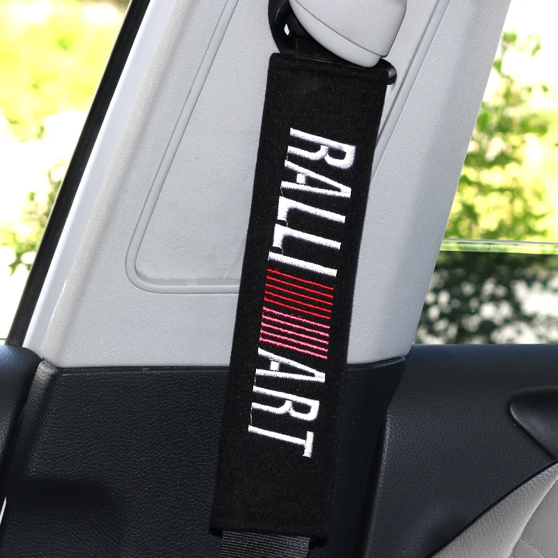 Чехол на автомобильный ремень безопасности Чехол для lancer asx outlander pajero l200 mitsubishi RalliArt galant аксессуары для салона автомобиля Стайлинг