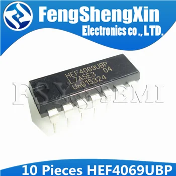 

10PCS HEF4069UBP DIP HEF4069 DIP14 HEF4069BP DIP-14 Hex inverter ic