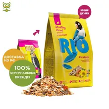 RIO Корм для средних попугаев в период линьки , Злаковое ассорти, 500 г. RIO Корм для средних попугаев в период линьки , Злаковое ассорти, 500 г.