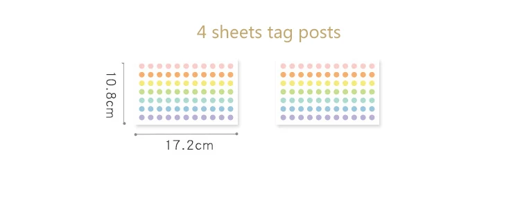 Tag post 4sheets / год календарь-планировщик расписаний план Памятка 100-день годовой стикер стены точки Органайзер план ежемесячно - Цвет: Tag post 4sheets