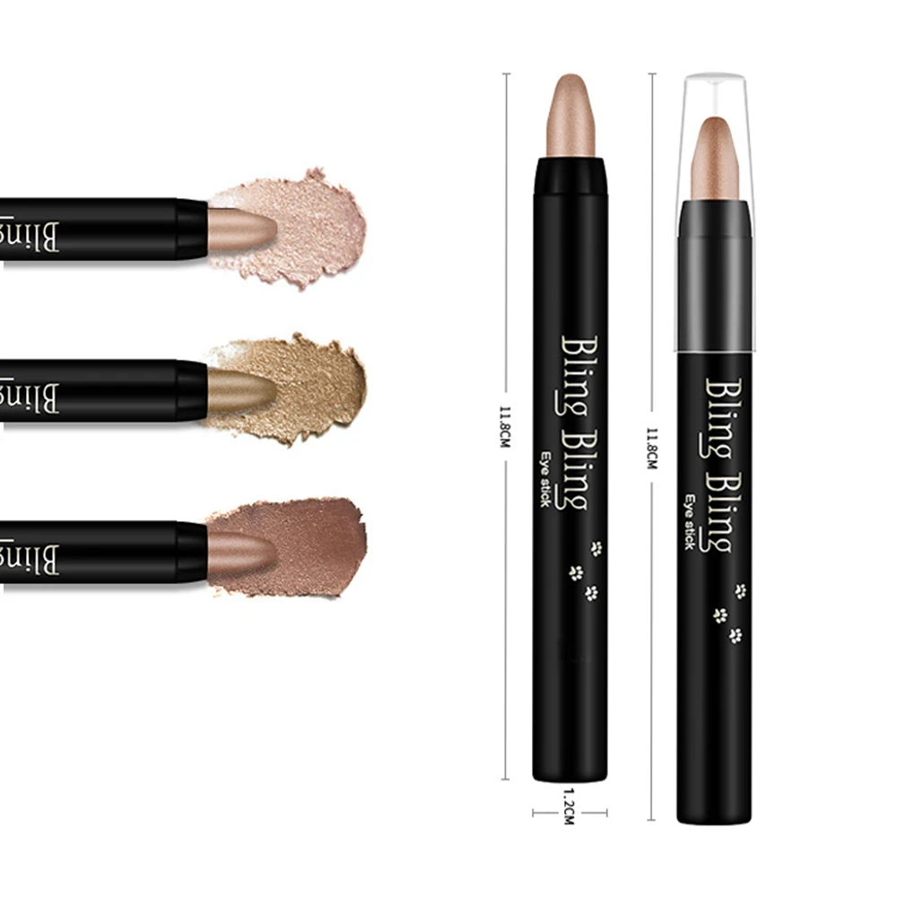 Pearlescent Silkworm Eyeshadow Pen Lasting Waterproof And Not Blooming Shiny Pearlescent Gel Pen 15 Color Eye Shadow Pen