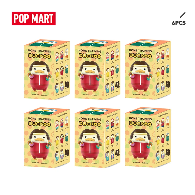 POP MART 6 шт. распродажа Акция Duckoo тренировочная серия стандартная кукла Двоичная