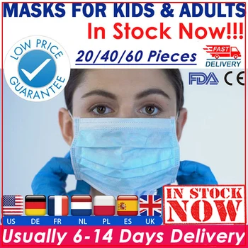

100pcs Ship To USA kids face maskes kn95mask Reusable masque n95masks medical facemasks hand sanitizing wipes