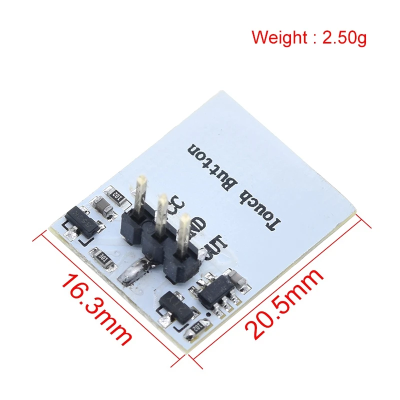 Grün Blau Rot und Gelb Farb-RGB Kapazitives Touch-Schalter-Tastenmodul 2,7 V bis 6 V Modul mit Starker Störschutzfunktion HTTM-Serie – Detail 8