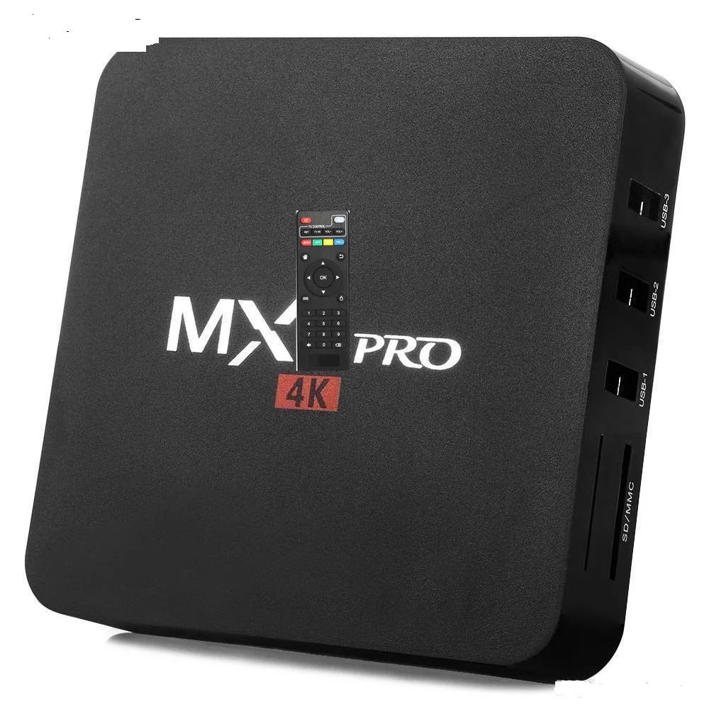 10 шт./лот MX PRO Android 7,1 7,0 ТВ приставка kdplayer 18 Allwinner h3 rk3229 четырехъядерный 1 ГБ/8 ГБ PRO 2g 16g H.265 4K