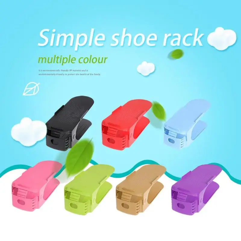Double Storage Shoe Rack Durable Adjustable Shoe Organizer Layer Footwear Support Slot Space Saver Home Shoes Shelf Organizer