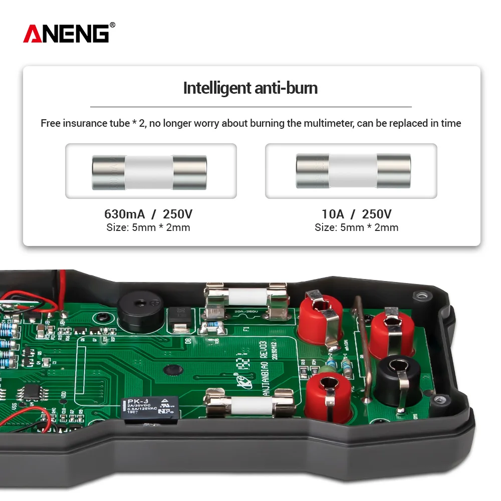 ANENG AN82 мультиметр цифровой 9999 транзистор тестер щупы для мультиметра multimeter esr