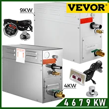 VEVOR 4/6/7/9KW Sauna Spa Dampf Generator 220V/240V Für Dampf Hause dusche & Digital Controller Sauna SPA Dampfbad Maschine