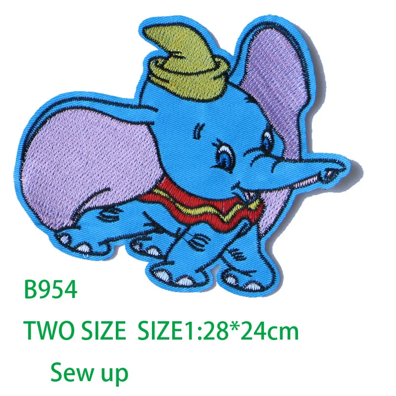 1 PCS Cute Small Animal Elephant Patch for Clothing Sticker for Children Boy Girl DIY Patches 3D T-shirt Heat Transfer badges
