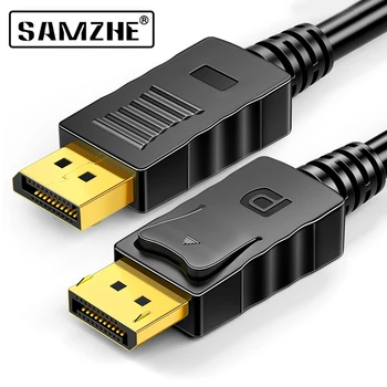 

SAMZHE Displayport to Displayport Cable 1080P HD DP Male to Male Adpater Cable 1.8M for PC Laptop Projector