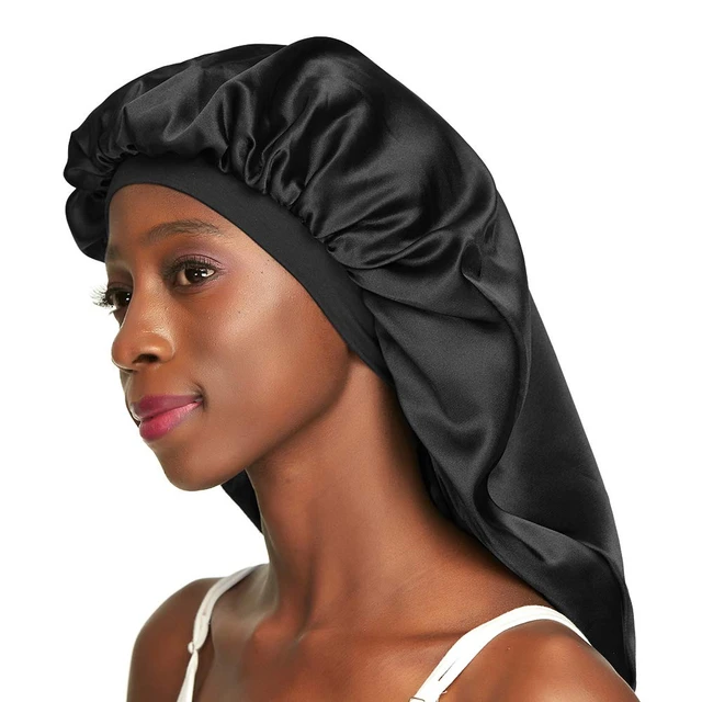 Satin Sleeping Cap Curly Hair  Satin Sleep Cap Curly Hair - New Bonnet Cap  Head Wrap - Aliexpress