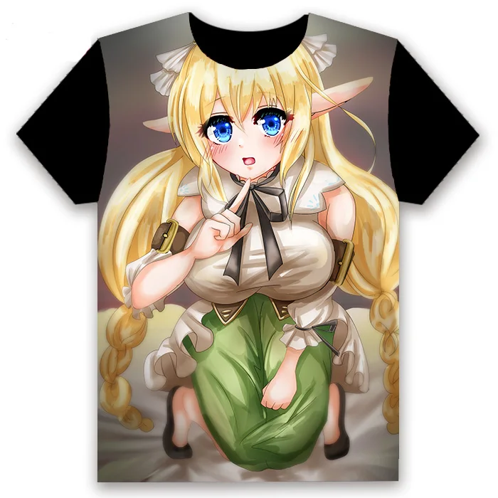 Аниме футболка Choujin-Kokoseitachi wa Isekai demo Yoyu de ikinku Youdesu! Косплей короткий рукав Женская Мужская Черная Футболка летняя рубашка