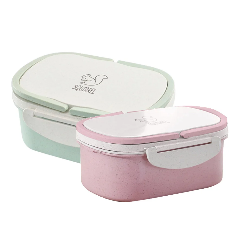Двухслойный Ланч-бокс для пикника Bento Snack контейнер для хранения фруктов Портативный