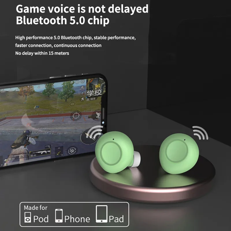 S10 Matt Bluetooth 5,0 наушники беспроводные наушники Handsfree спортивные наушники Ручка Форма Портативный 5D стерео объемный звук