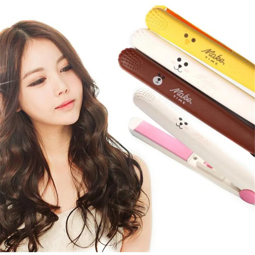 Mini Ceramic Hair Straightener Curling Volume Curler With EU Plug Iron Corrugate Styling Tools | Красота и здоровье
