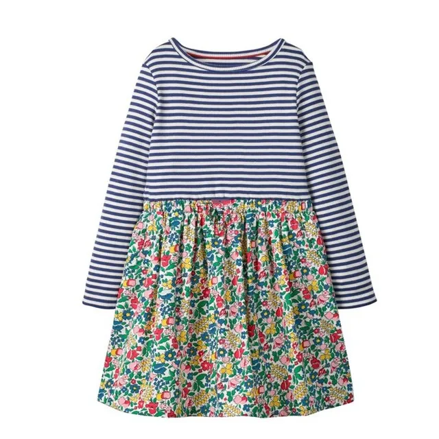 

Autumn Winter Kids Dresses For Girls Long Sleeve Cartoon Print Dress New Year Costume Princess Dress Kids Clothes
