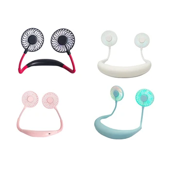 

Hanging Neck Fan Outdoor Portable Fan USB Charging Fan Mini Sports Fan with Light