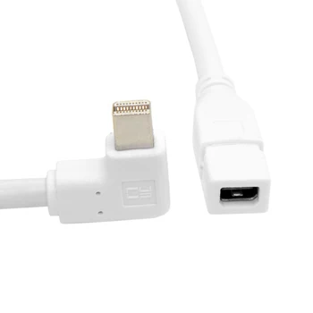 

90 Degree Left angled type Mini DisplayPort male to Mini DP Female extension cable for iMac & LED Cinema Display