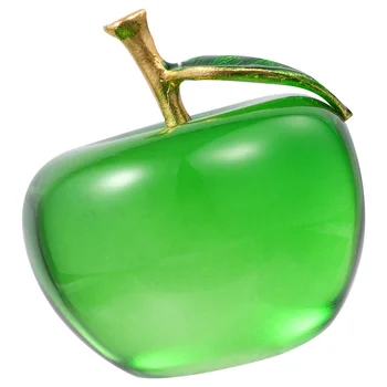 

1pc Simple Ornament Crystal Apple Decor for Home Indoor Inside