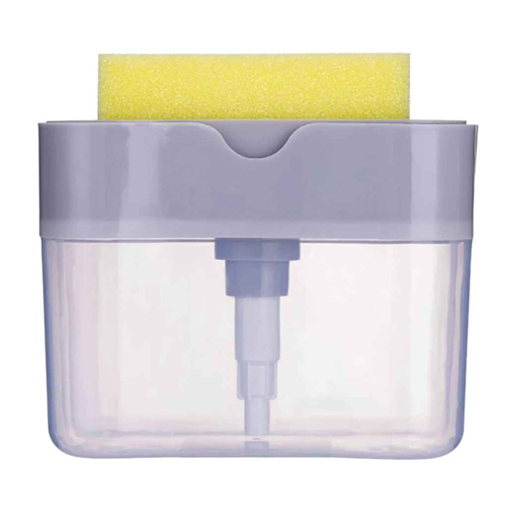 Kitchen Dishwashing Soap Pump Dispenser And Sponge Holder Handy Soap Box for Space Saving Kitchen Dishwashing Soap Pump Dispenser And Sponge Holder Handy Soap Box for Space Saving