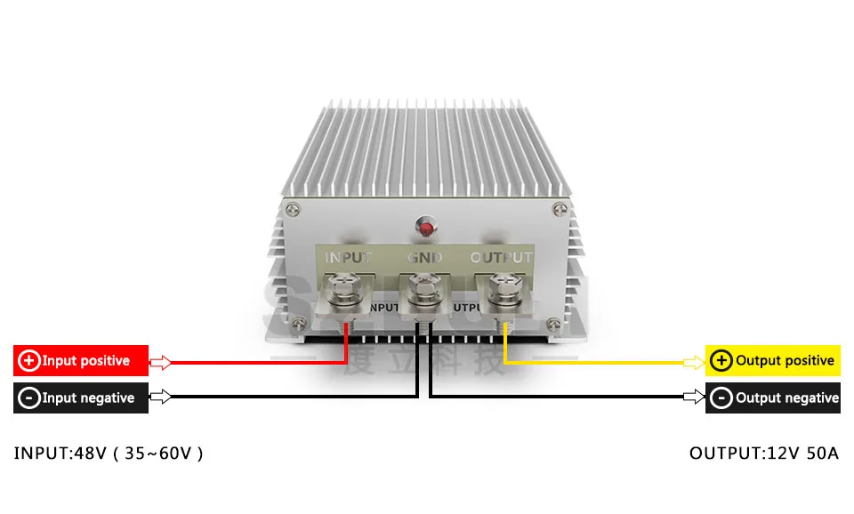Высокое качество 48 V-12 V 50A DC преобразователь 48В постоянного тока в переменный преобразователь напряжения 12V 600W DC редуктор понижающий автомобиль грузовик блок питания