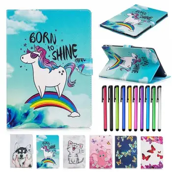 

Case For Huawei Mediapad M3 Lite 10 BAH-W09 BAH-AL00 Kawaii Unicorn Cat Puppy Printed Cover Case For Huawei M3 Lite 10 Funda