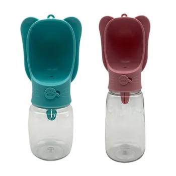 

350/550ml Portable Pet Dog Water Bottle For Small Large Dogs Travel Ears Regular Style Cat Drinking Bowl Outdoor Pet Product