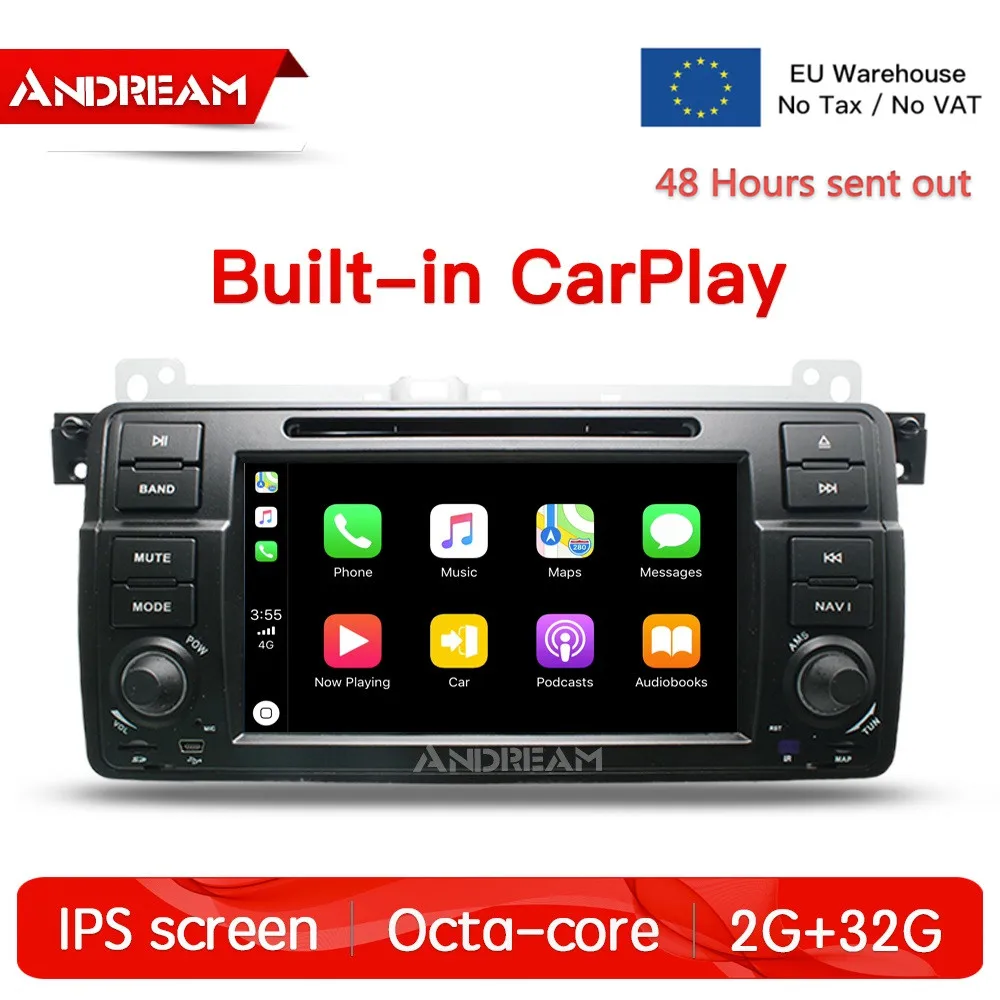 Восьмиядерный Android 8 1 2G + 32G с Carplay ips экран Автомобильный мультимедийный для