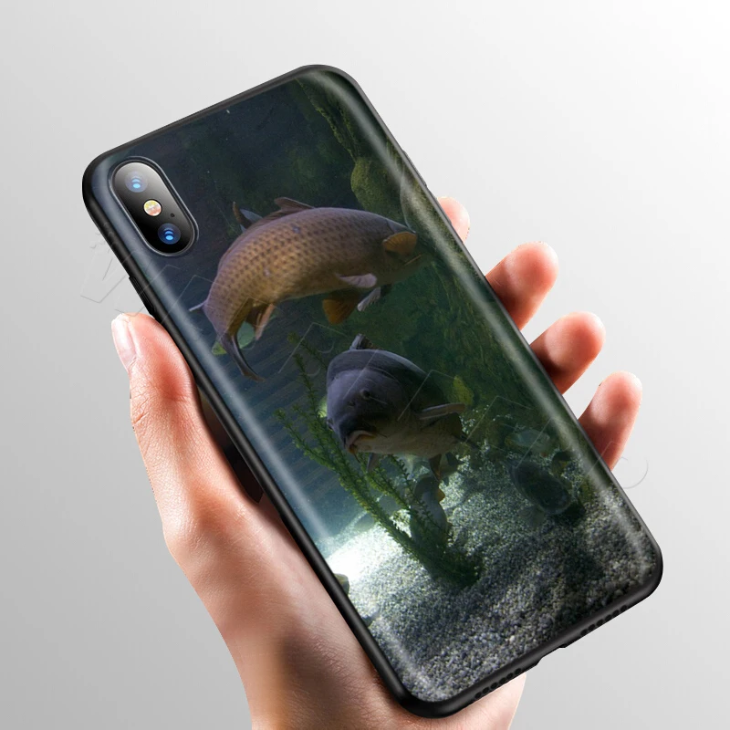 10 Webbedepp Карп Рыболовный чехол для Apple iPhone 11 Pro XS Max XR X 8 7 6 6S Plus 5 5S SE - Цвет: 10