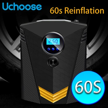 

Emergency Outdoor Portable Car Air Compressor DC 12V Vehicle Tire Inflator Auto Air Pump For Car Motorcycle LED Light Tire Pump