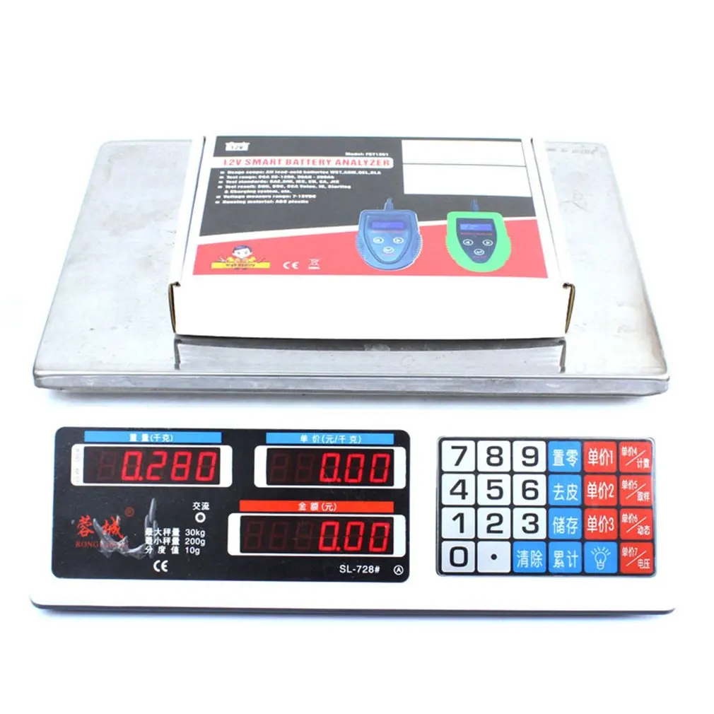 12V Car Battery Tester Lcd Battery Analyzer Car Charge Diagnostic Tool Gel Agm Wet Ca Sla Battery Cca Ir Soh Measurement