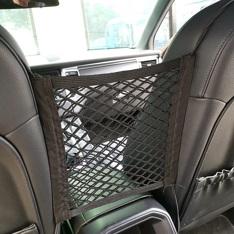 Автомобильный внутренний держатель для спинки сиденья с эластичной сеткой, сетчатый держатель для хранения, Карманный держатель для хранения, аксессуары для салона автомобиля, сумка для хранения, Органайзер