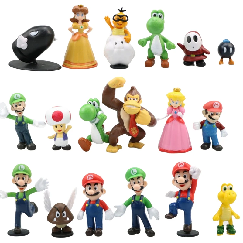 Фигурки героев игры Super Mario игрушки Йоши Персик Принцесса Луиджи Шай парень