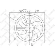 Вентилятор охлаждения \Citroen C2/C3/C5 1.6-3.0 02 STELLOX 29-99