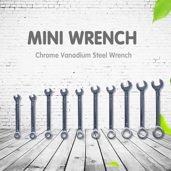 

10pcs Ratchet Wrench Tools Set Hand Tools Set Home Bicycle Car Repair Ring Spanner Socket Wrenches