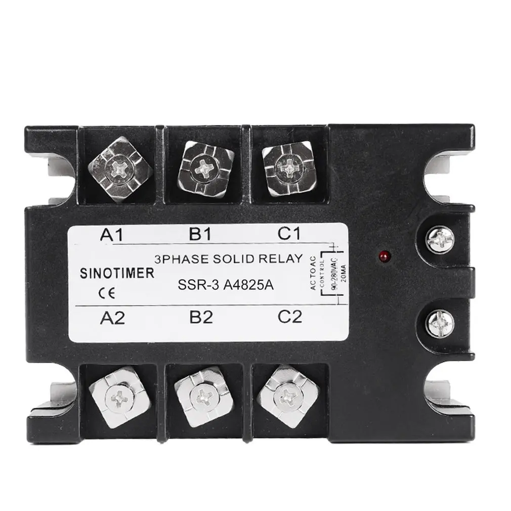 Твердотельные реле AC SSR 3A4810A 25A 40A 60A 80A 100A 90 280VAC до 30 480VAC нагрузки три фазы для
