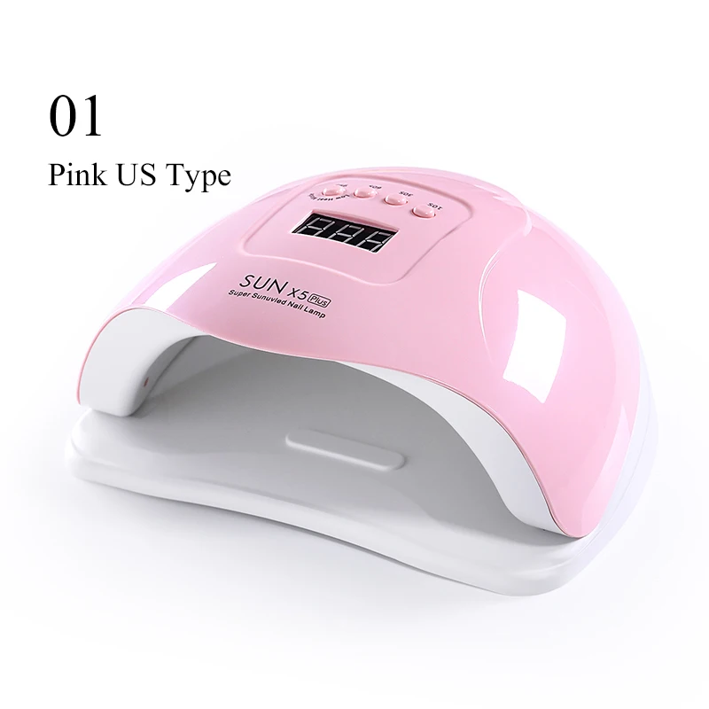 Pink-US Type 72 Вт УФ-лампа для ногтей Сушилка для ногтей 30 с/60 с/99 с УФ-гель для отверждения всех гель-лаков 36 светодиодов УФ-лампа для лечения геллака маникюра - Цвет: Pink-US Type